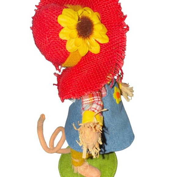🌻 Annalee 2013 8” Scarecrow Girl Mouse – Fall Harvest Collectible Figurine - Picture 10 of 10